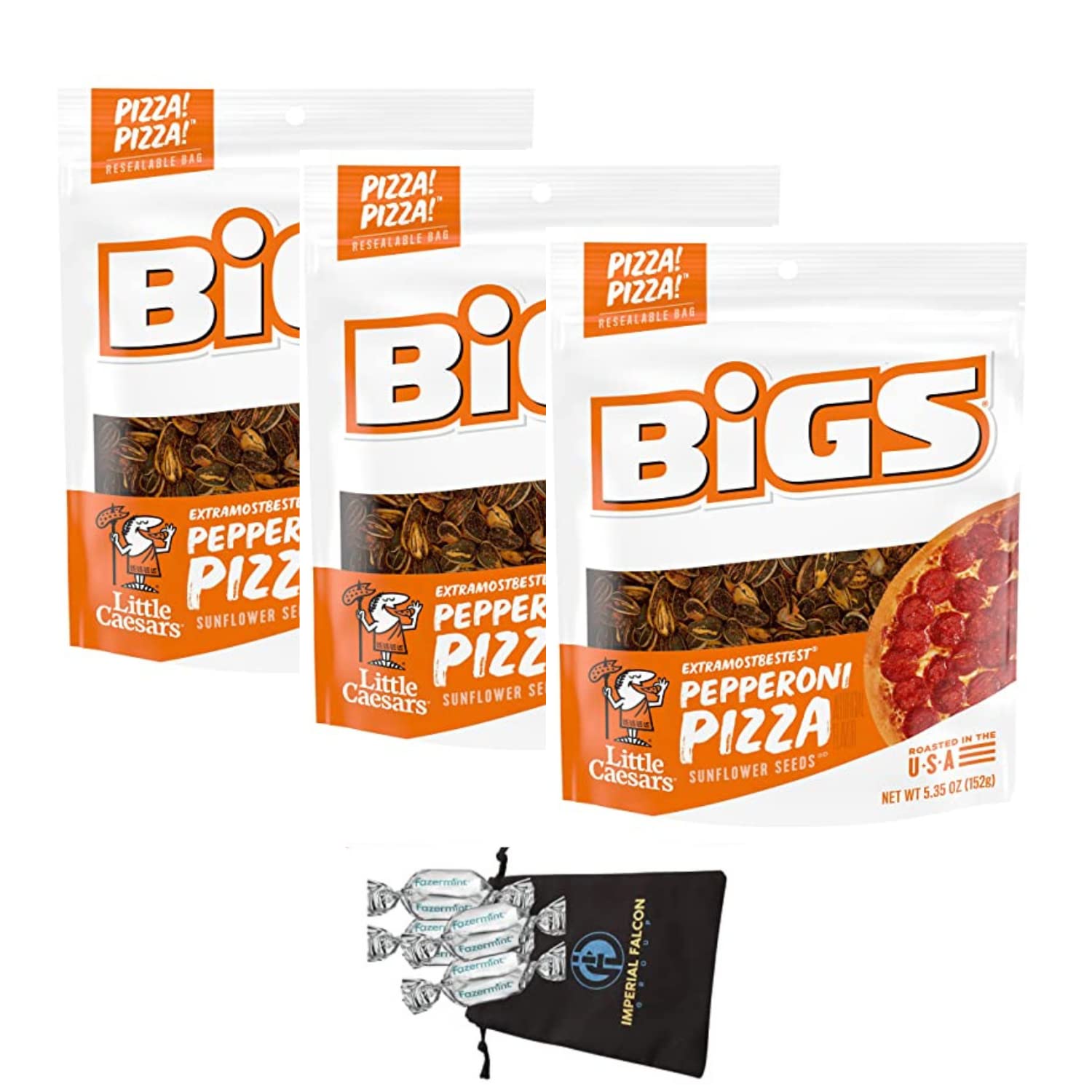 Pack of 3 BIGS Sunflower Seeds, Keto Friendly 5.35oz