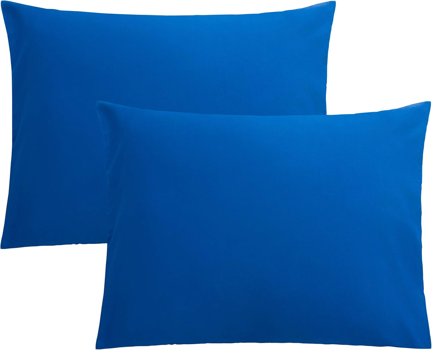100% Egyption Cotton Pillow Cases Envelop Closer Set of 2, Soft and Cozy Medium Blue/Travel Pillow Cases (12" X 16")
