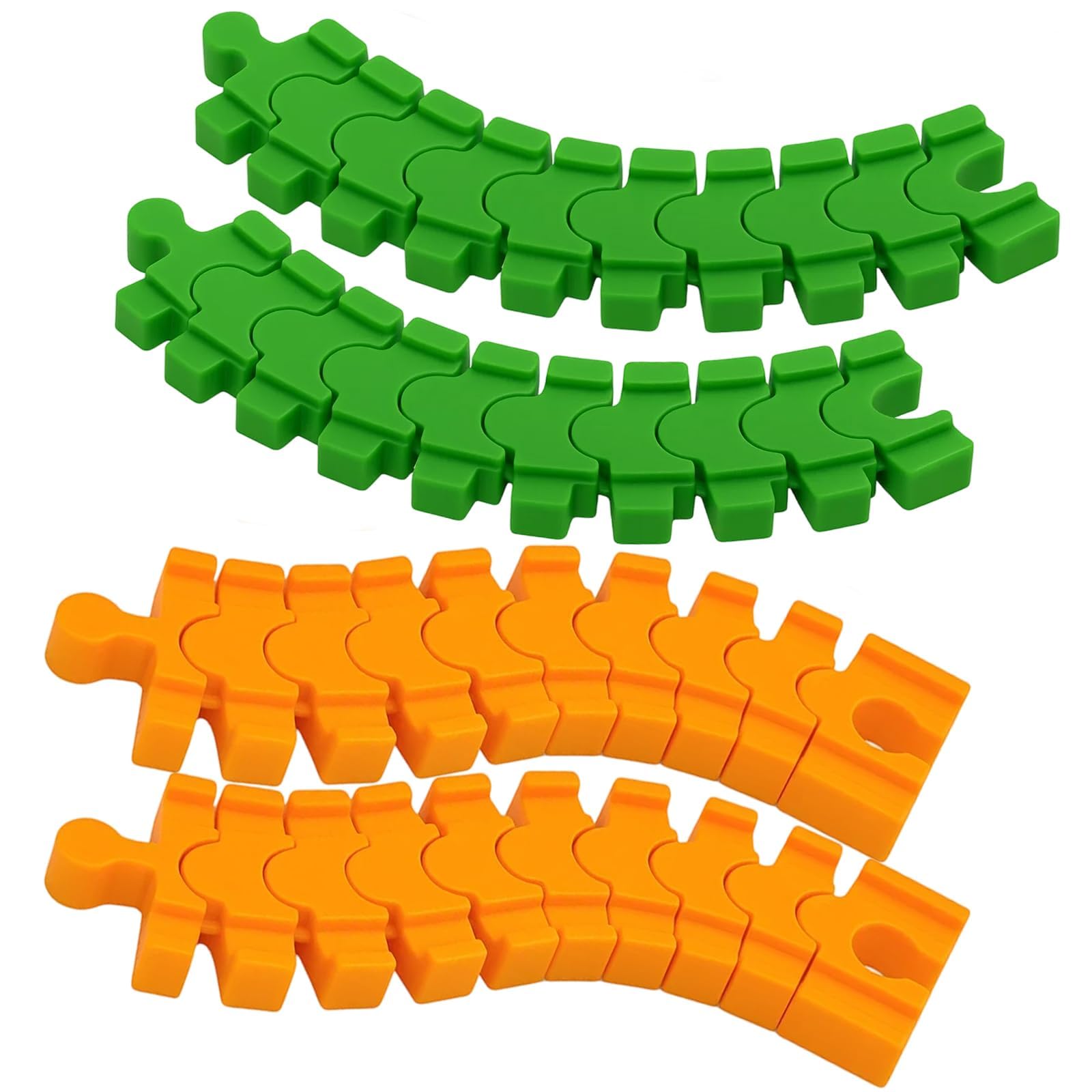 SUPVOX Accessori per Binari Trenino in Legno 2 Pezzi, Connettori per Pista Multidirezionali, Set di Espansione per Giocattoli Ferroviari Educativi