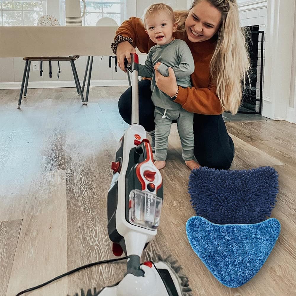 Vacuum Accessories Replacement for Hoover WH21000 Reusable Microfiber Soft x2 Pet Mop x2 Mop