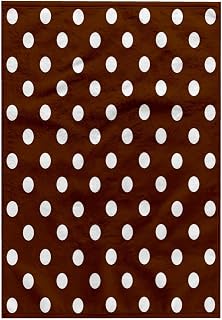 3D Rose TWL_35548_1 Brown and White Polka Dot Print, 15" x 22"