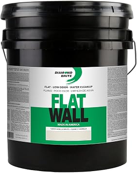 Diamond Brite Flat Latex Paint, Off White, 5 Gallons, 11200-5