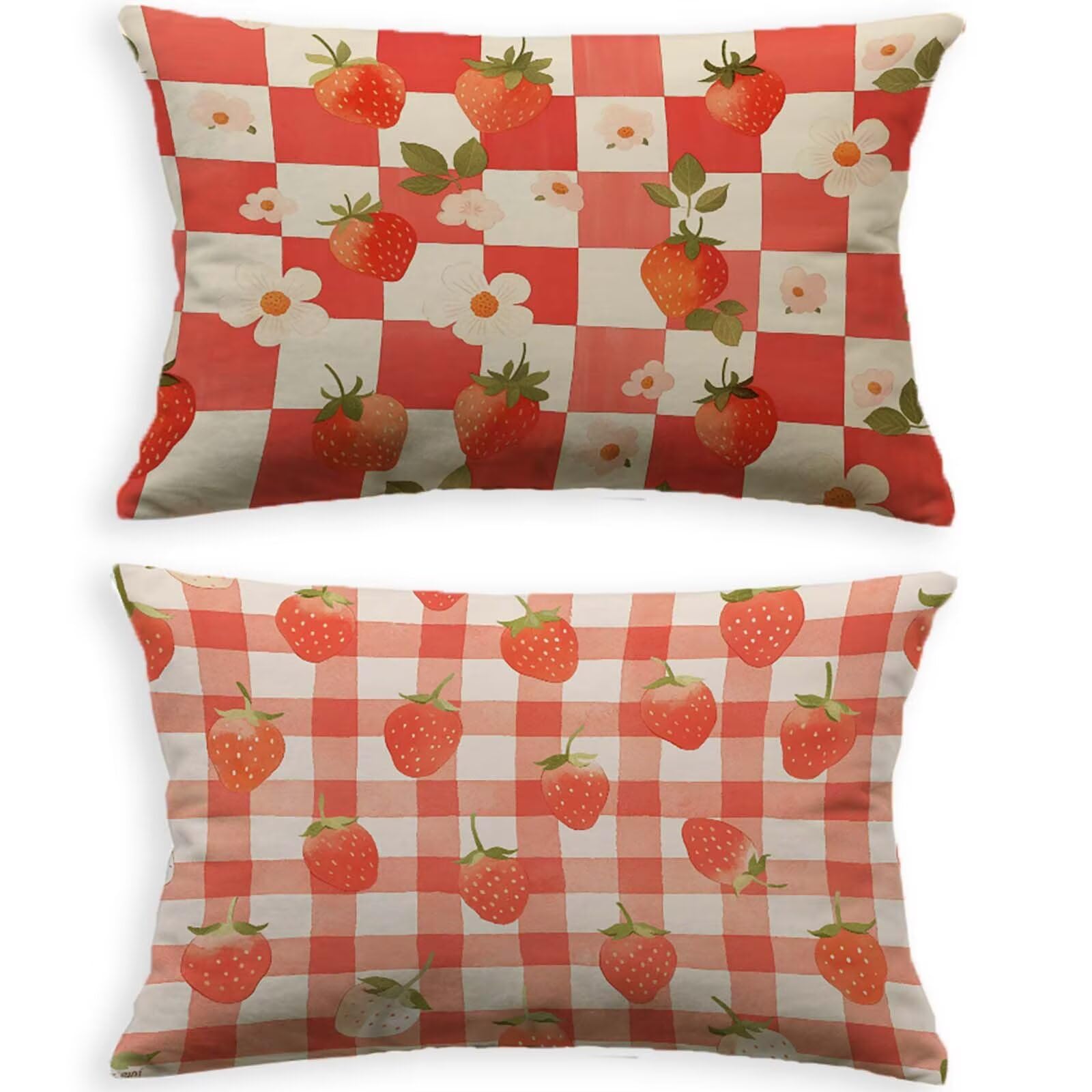 Taie d'oreiller 70x90cm rouge lot de 2 housses en velours rectangulaires