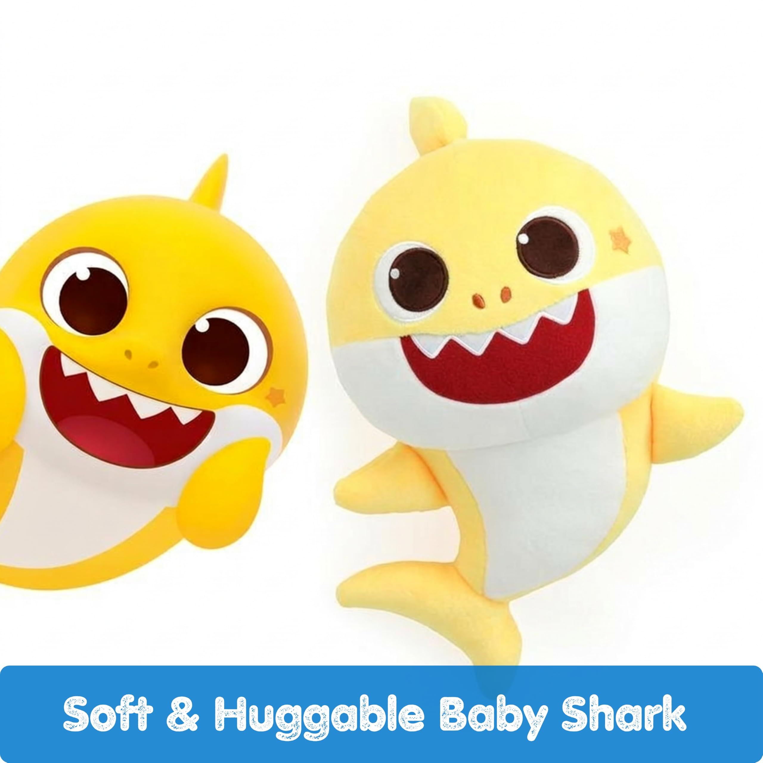 Pinkfong Baby Shark - Peluche interattivo, 33 cm, lavabile, giocattolo musicale interattivo, regalo per neonati e bambini piccoli, dai 18 mesi in su