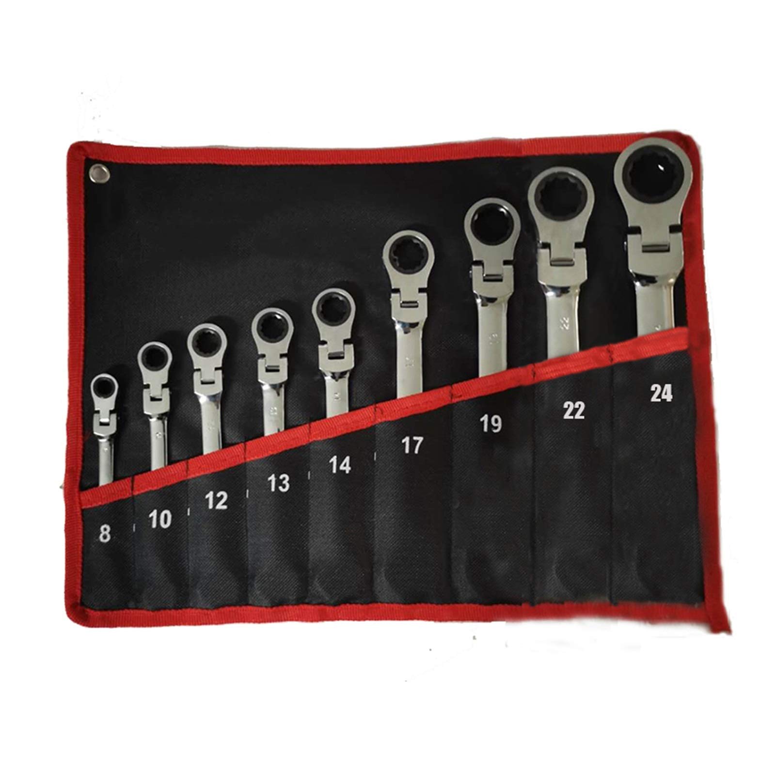 Llaves Fijas,Juego De Llaves Combinadas Herramientas claves Conjunto multiherramienta llave de carraca Llaves de mano Juego de llaves Llave universal de coches de coches Herramientas de reparación (C