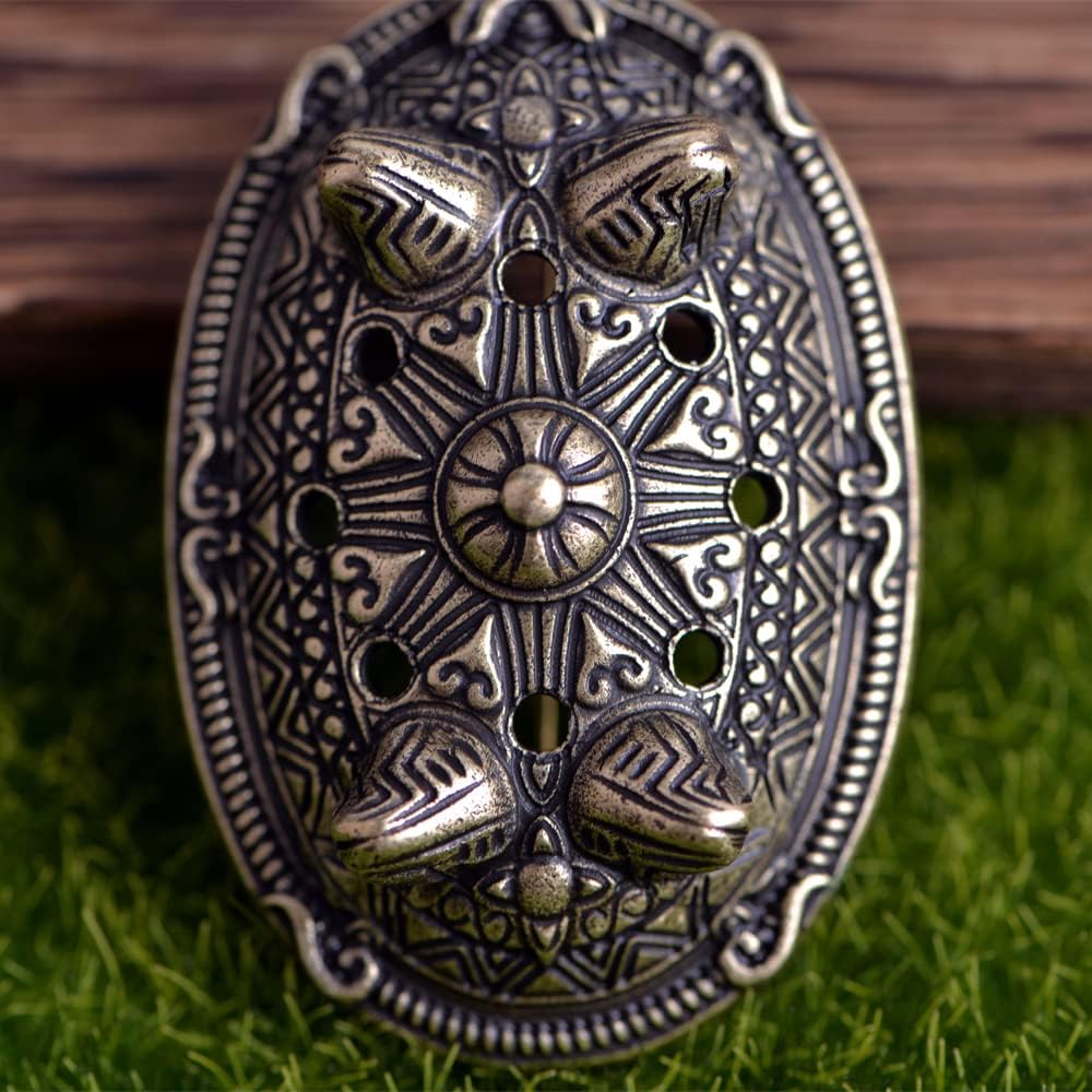Norse Viking Brooch For Men Turtle Brooch Talisman Jewelry, Gift For Men - Image 4