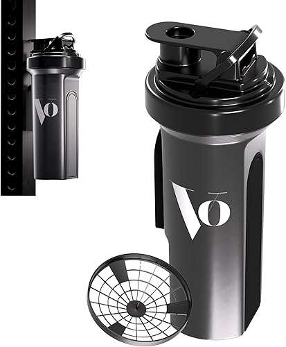 Miniatura 8 de Botella Mag Shaker (24 onzas), botella sin BPA a prueba de fugas con soporte para teléfono, se fija de forma segura al equipo de gimnasio, vaso