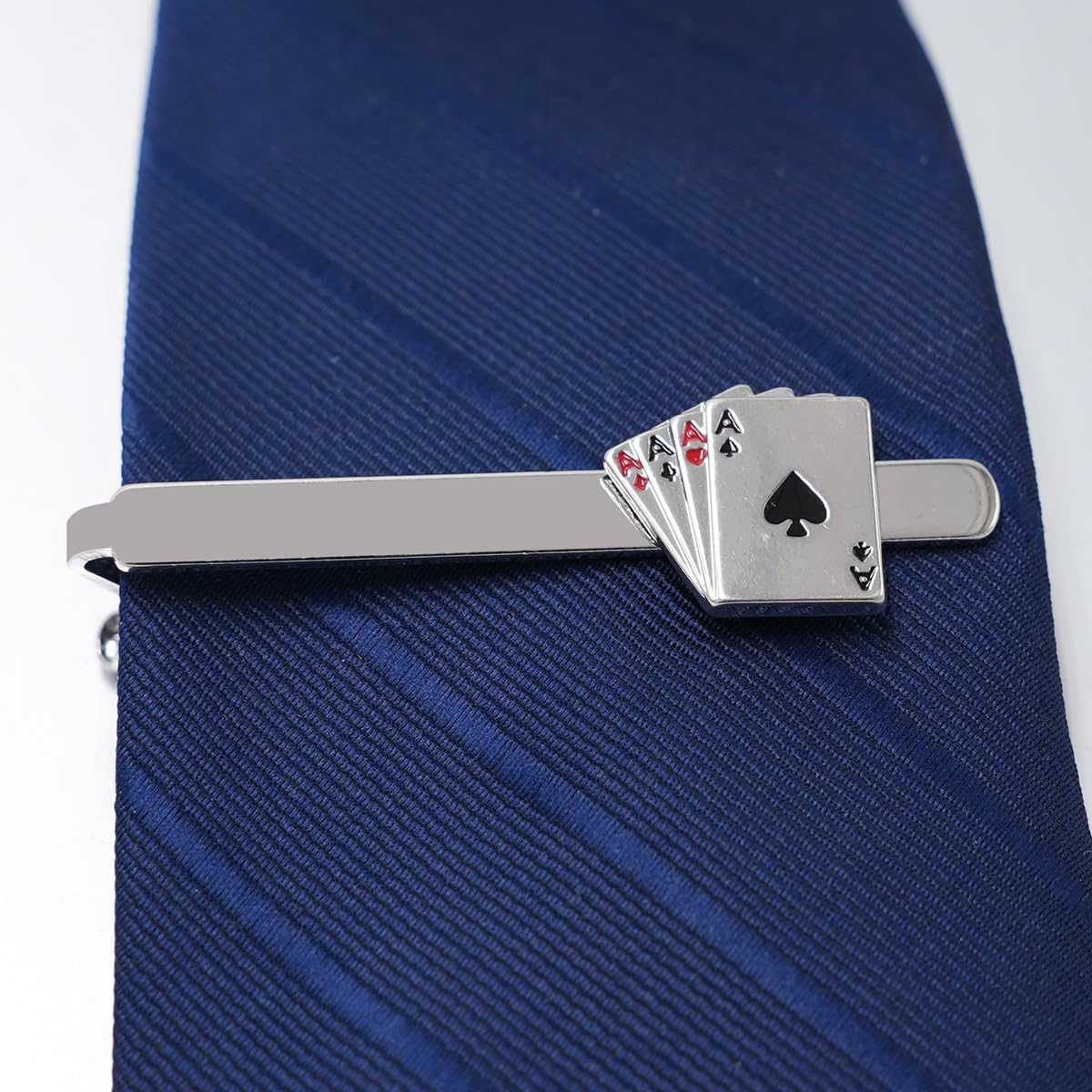 Novelty Silver Tie Clips for Men Unique Leaf Piano Anchor Note Tie Bar Neckties for Regular Wedding Business Tie Pin Clips image 5