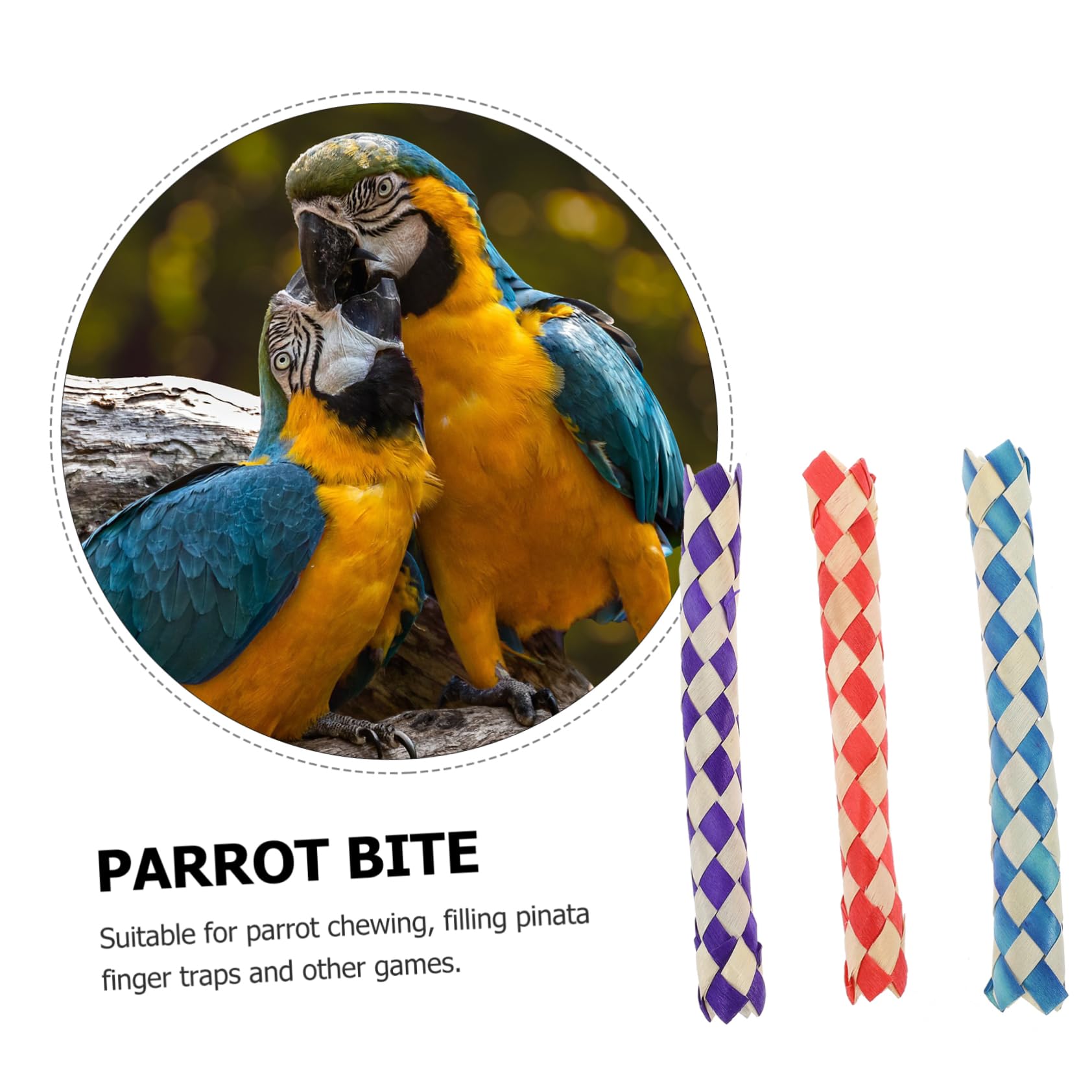 BESPORTBLE Jouets pour Oiseaux Pièces Hachoir À Nourriture pour Oiseaux Jouet À Mâcher en Bambou