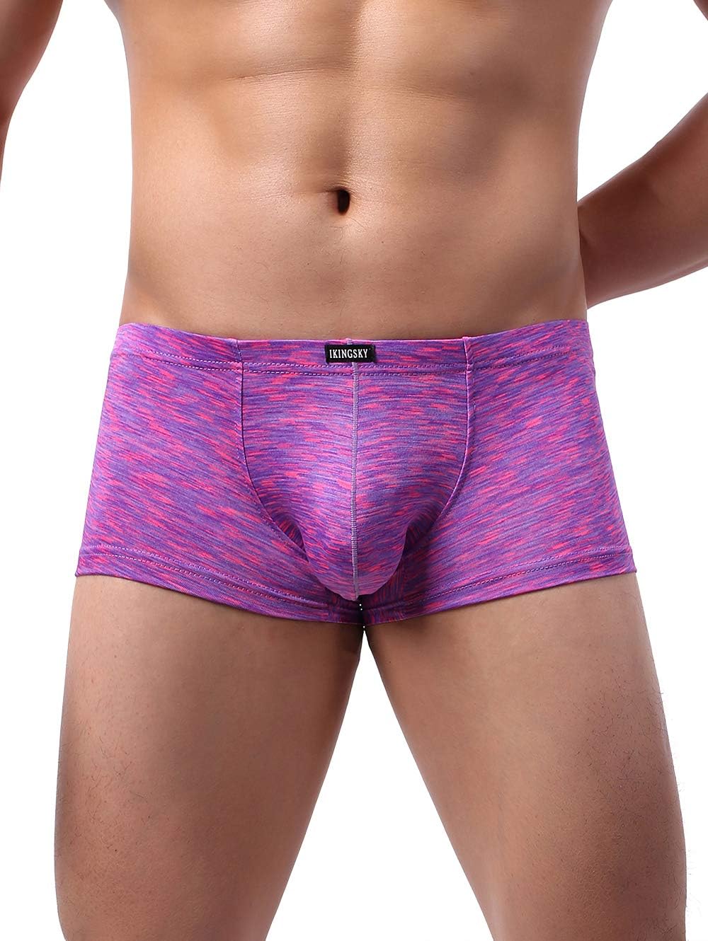 iKingsky Men's Pouch Boxer Briefs Stretch Shorts Underwear Colorful Bulge Trunk Underpanties - Image 3