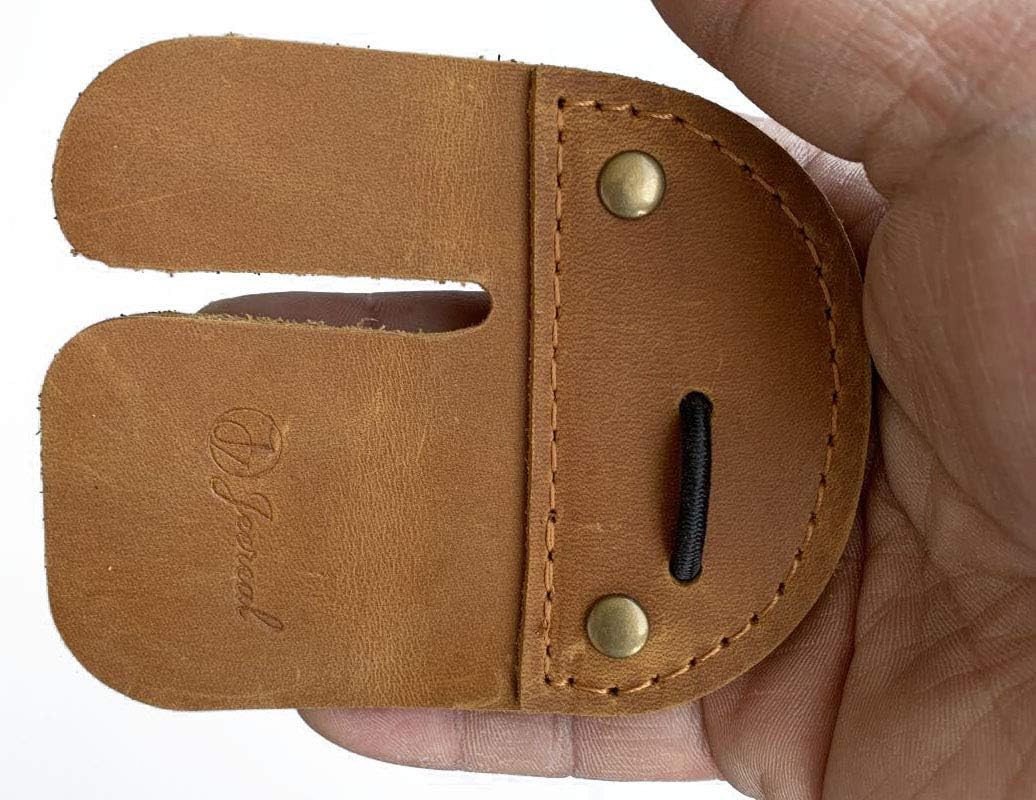 Jeereal Leather Archery Finger Tab,Protect Guard for Recurve Bows,Fingers Protector, Shooting Practice Gear for Shooting Bow Arrow (Dark Brown) : Sports & Outdoors