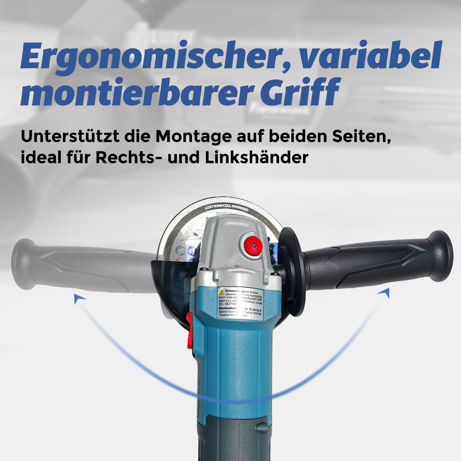 FANZTOOL Szlifierka kątowa bezszczotkowa 2100 W 125 mm z walizką