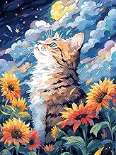 LEADINTOP Diamond Art Square Beads Cat 30x40cm Diamond Painting Square Beads Art Set Mosaic Art Bead Art Popular Children Adult Beginner Decoration DIY Craft Kit (1)