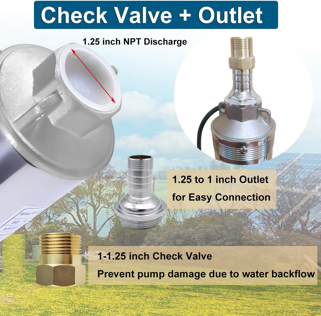 Solar Water Pump, DC 48V 500W Submersible Deep Well Pump, 3 inch Stainless Steel Deep Well Pump with MPPT Controller for Industrial Irrigation Household Water Tank Water Supply