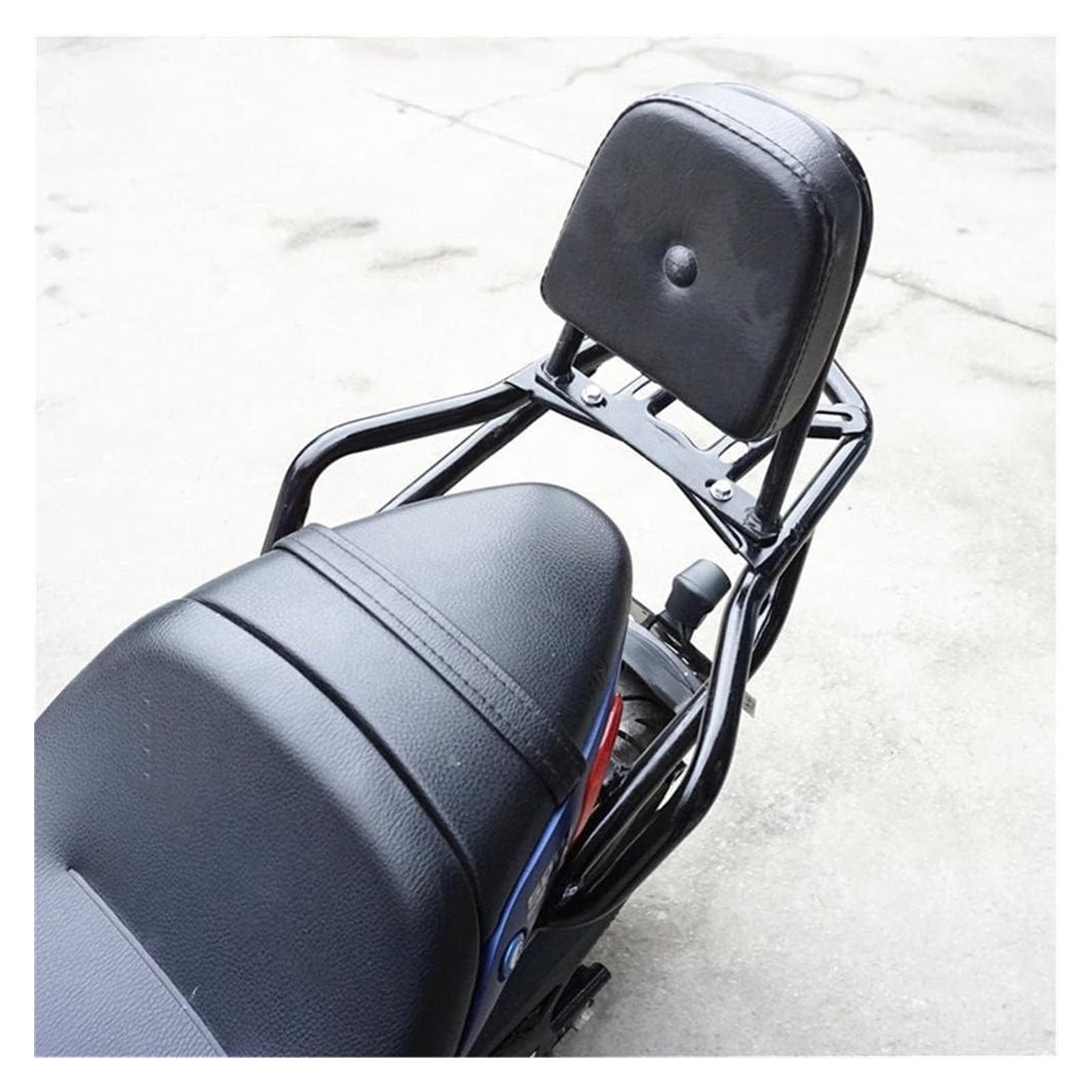 Portaequipajes Moto para 502C Protector De Cubierta Motocicleta Respaldo Pasajero con Portaequipajes Trasero para Motocicleta(Negro)