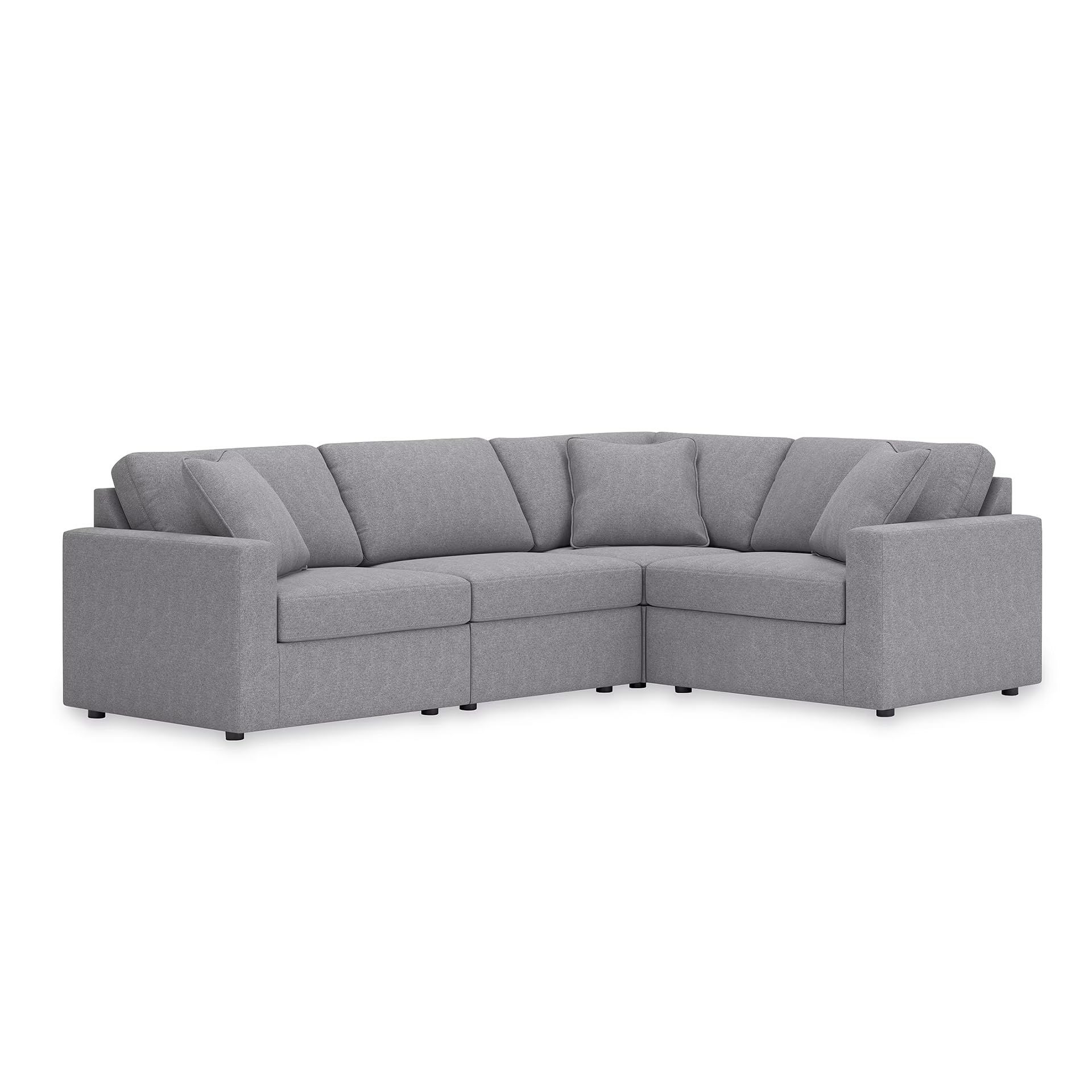 Signature Design by Ashley 4-Piece Modular Sectional Sofa, Granite