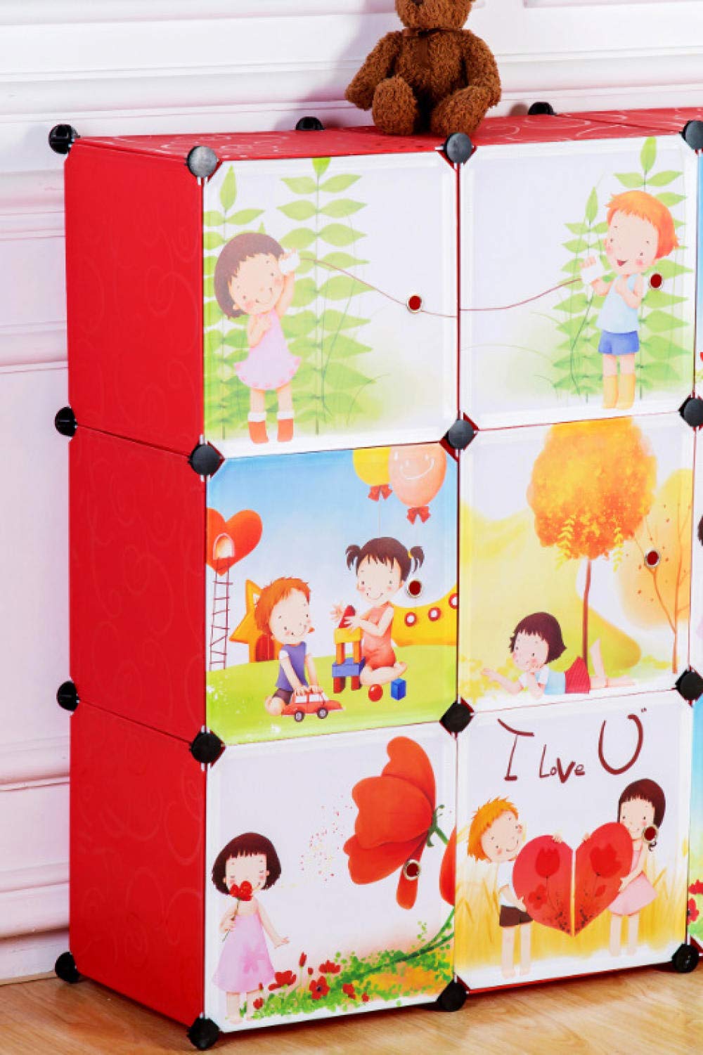 Armario de almacenamiento para bebés ideal para mantener el orden en el cuarto de juegos