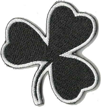 Die Cut Irish Clover Tactical Patch 2"x2" - Black