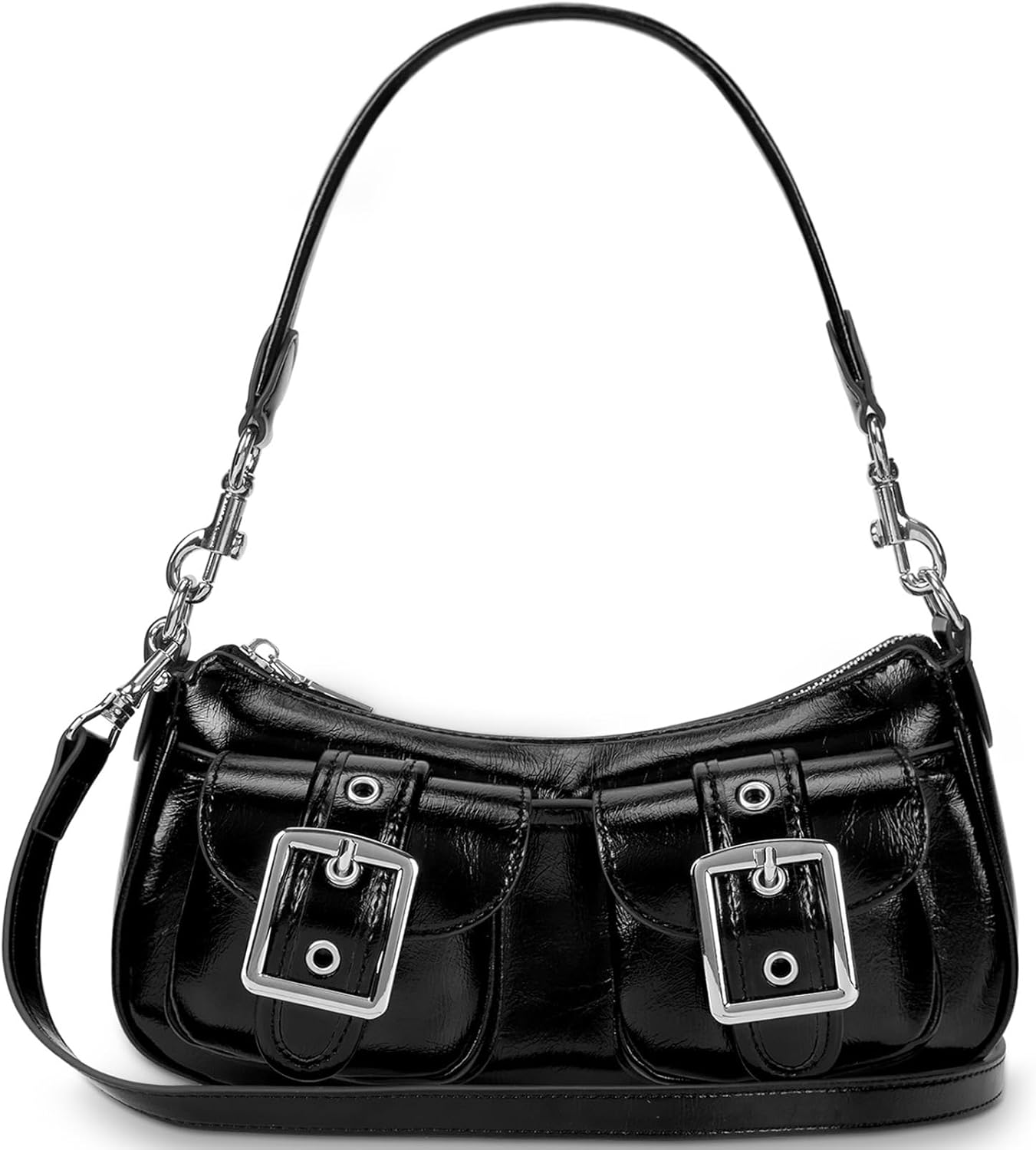 Shoulder Bag for Women Y2k Purse Leather Hobo Tote Handbag Trendy Going Out Purse Crossbody Everyday Purse