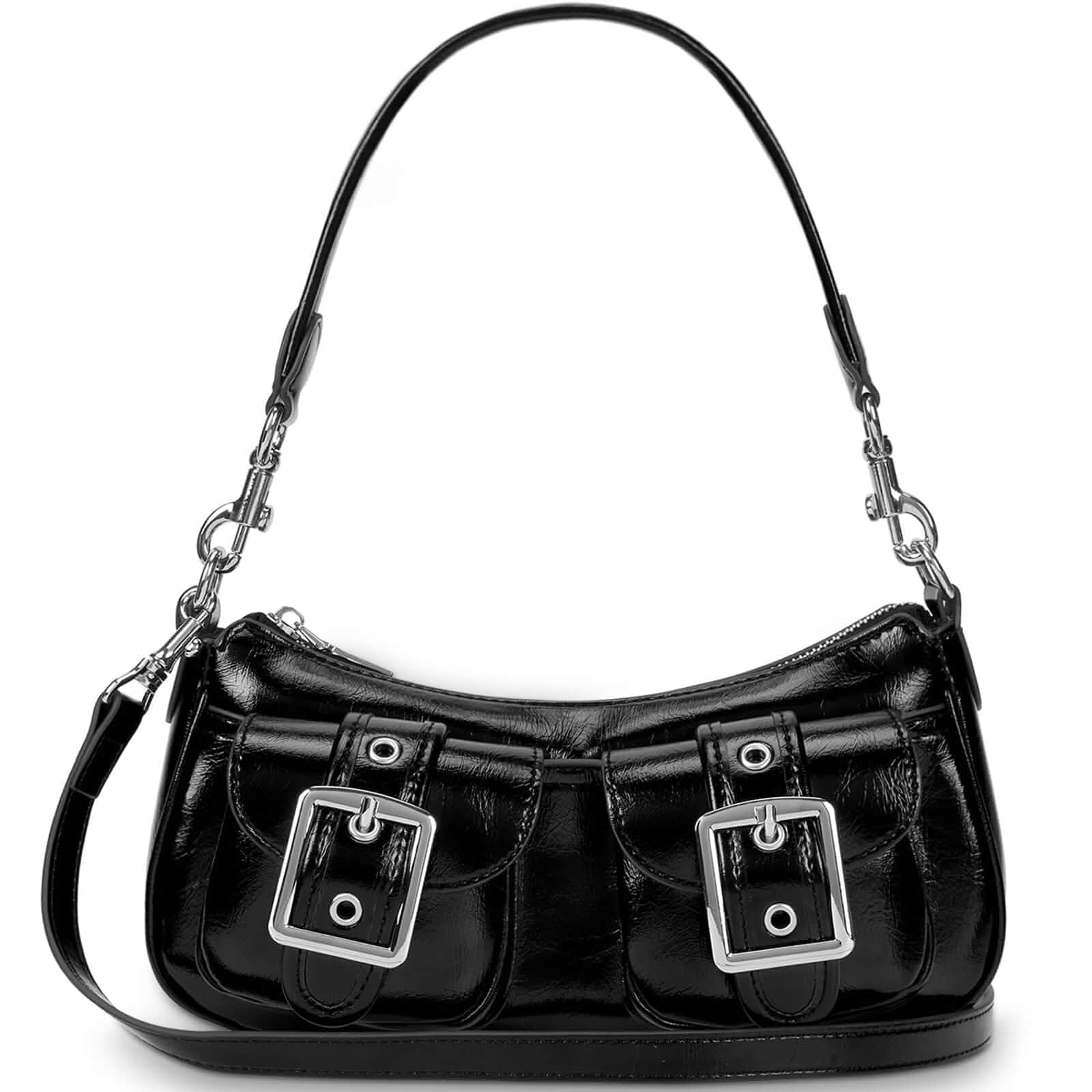 Shoulder Bag for Women Y2k Purse Leather Hobo Tote Handbag Trendy Going Out Purse Crossbody Everyday Purse