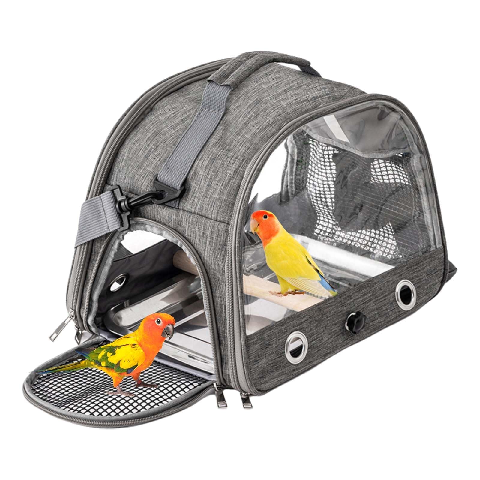 Bolsa de Transporte para pájaros,Transportador depájaros,Jaula portátilparapájaros,Bolsa de Viaje portátilparapájaros,Bolsa de Viaje para Loros,Bolsa pequeña parapájaros con Percha
