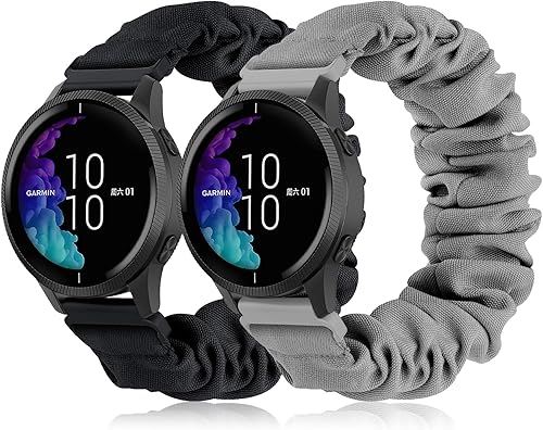 Bandas compatibles con GarminActive 5, Garmin VenuVenu Sq Band, Vivoactive 3Vivoactive 3 Music Watch, banda elástica de 0.787 pulgadas de repuesto