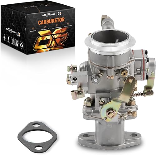 maXpeedingrods Carburador de 1 barril para motores Jeep F-head de 4 cilindros CJ5 CJ6 CJ3B 1955-1975 / Willys 1954-1958 923808 17701.02