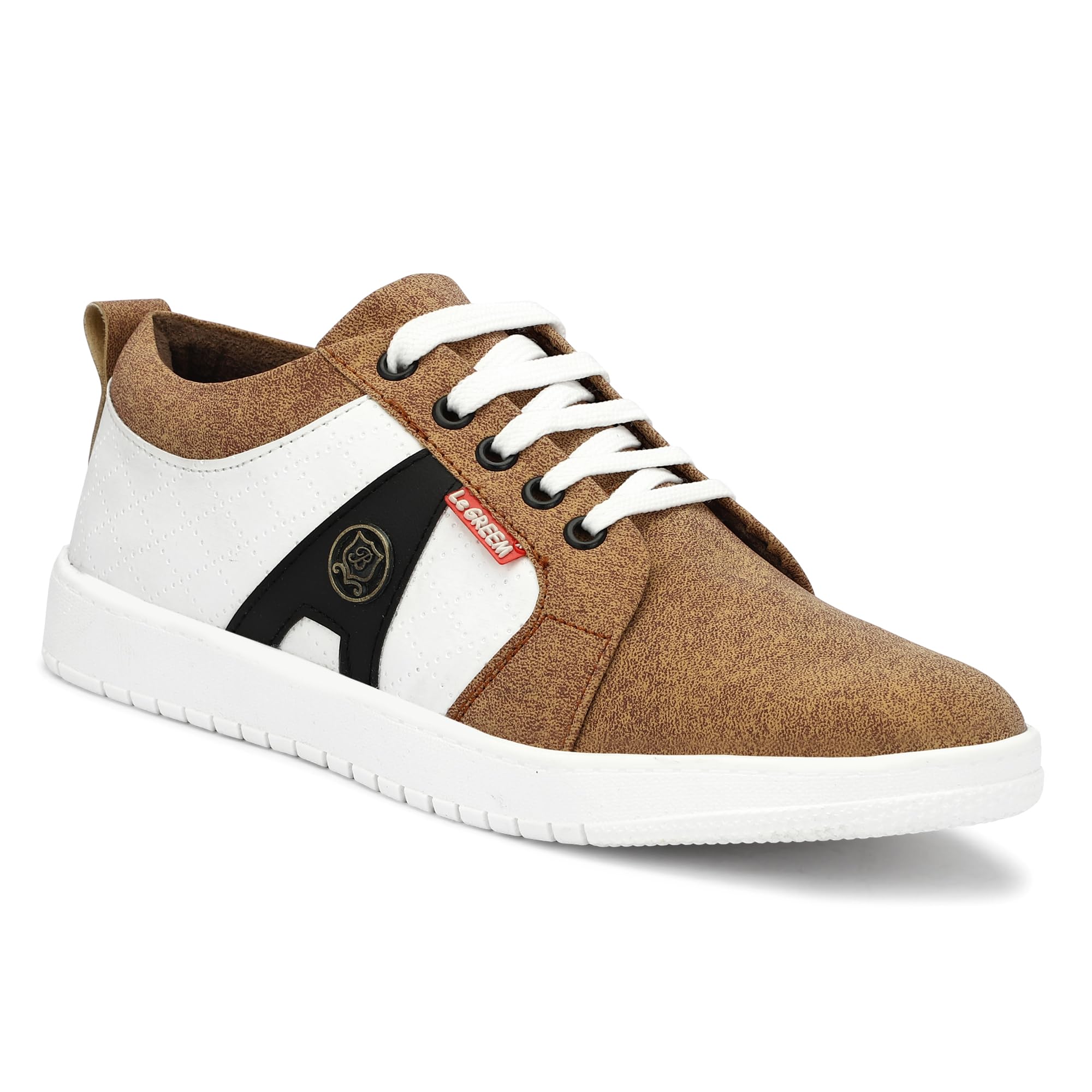 LE GREEM Comfortable|Ultra Light Weight|Breathable|Casuals Sneakers for Men LG_1701_TAN_8 (B0D8414294) Amazon Price History, Amazon Price Tracker
