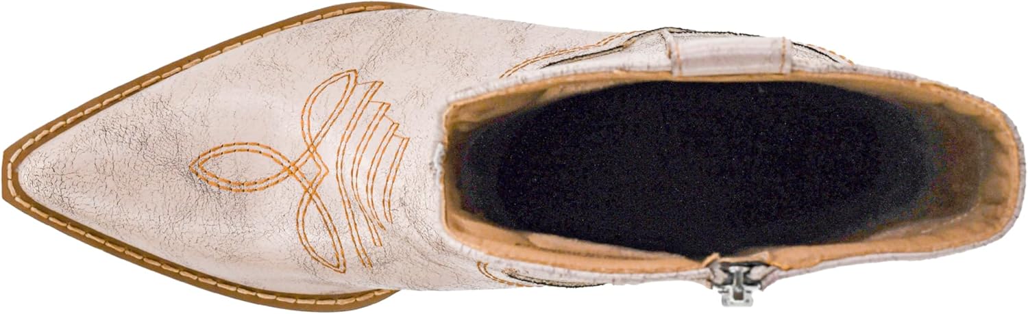 Corkys Footwear Hey Girl Womens Somebodys Problem 2-Inch Stacked Heel Western Boot, Featuring Cushioned Insoles For All Day Wear, Western Stitching, and A Full Inside Zip