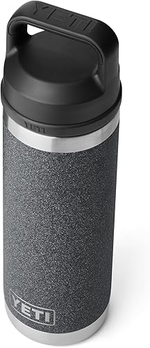 Miniatura 5 de YETI Rambler - Botella de acero inoxidable con aislamiento al vacío y con tapa Chug, 18 onzas, negro piedra