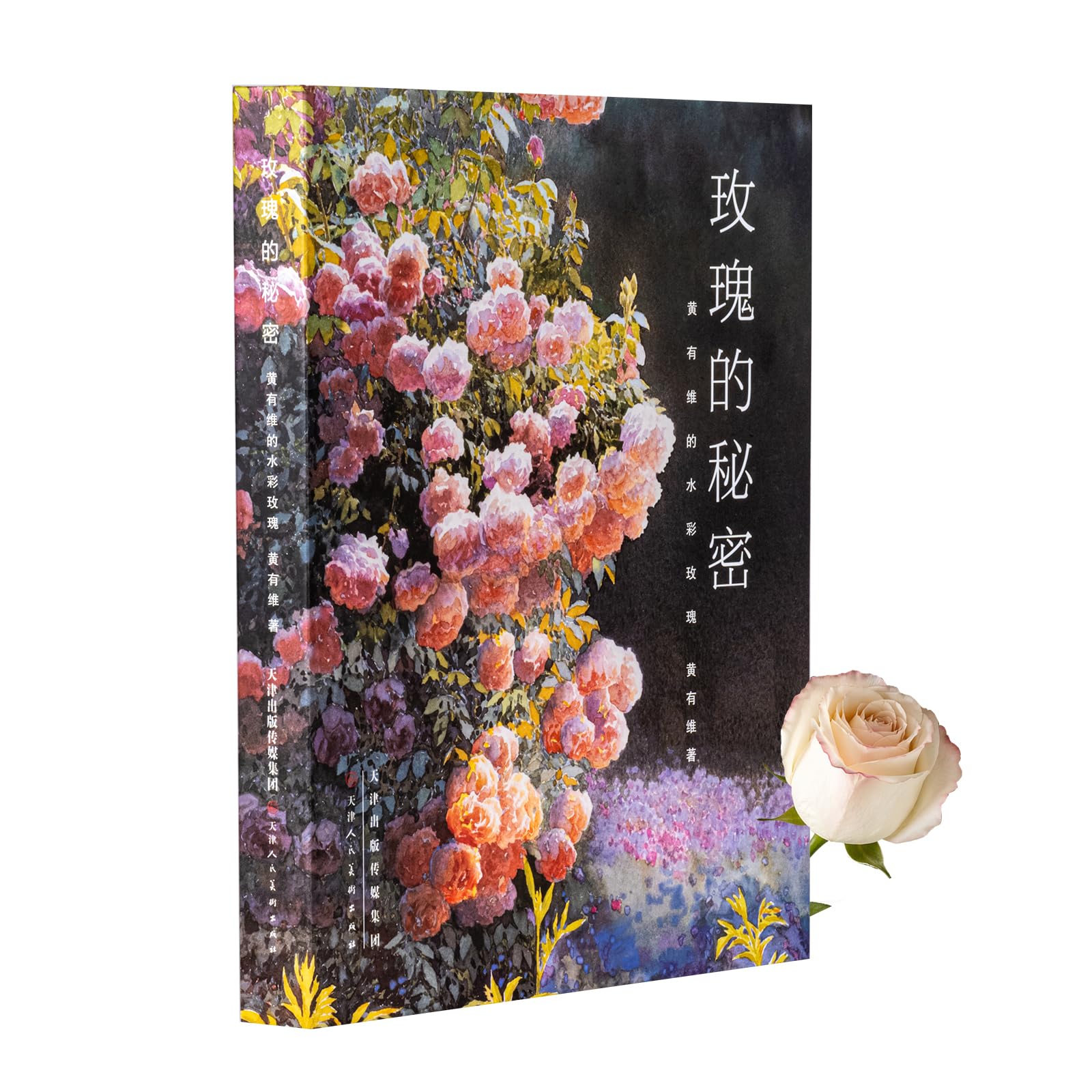 Livre d'art aquarelle The Secret of the Rose, l'album poétique de Huang Youwei