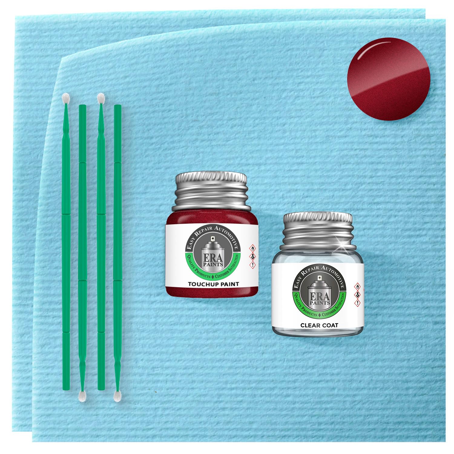 ERA Paints PRV/NRV - Velvet Red Pearl for JEEP Exact Match Automotive Touch Up Paint Jar - Essential Kit