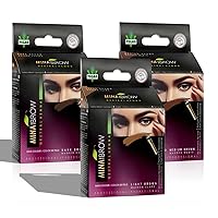 Vista 24 de MINA iBrow Kit de Color de Henna Profesional para Cabello con Paquete Combinado de Pincel Cubre Cabello Canoso - Dura hasta 6 semanas Sin Rubio