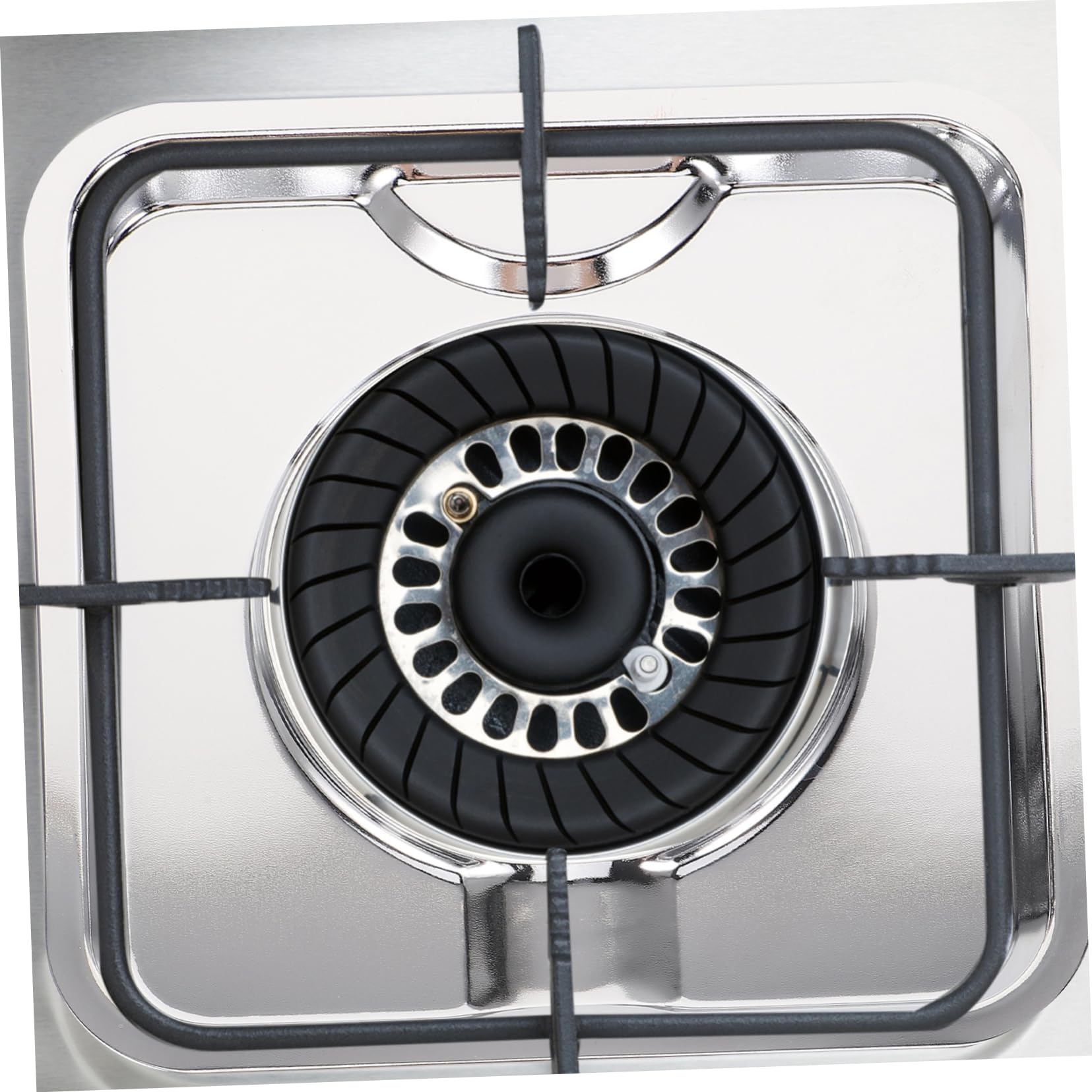 Bandejas de Goteo Cuadradas de Acero Inoxidable 19cm, 4 Piezas