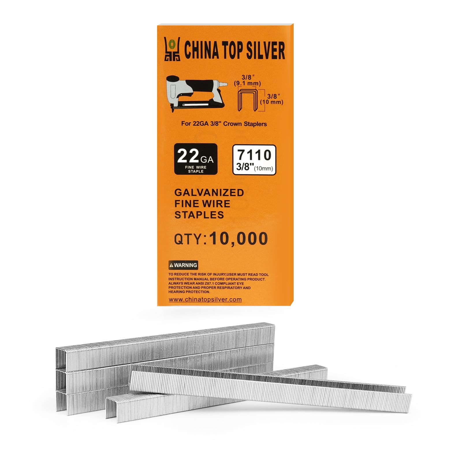 Amazon.com: China-top Silver 22 Gauge 71 Series 3/8-inch