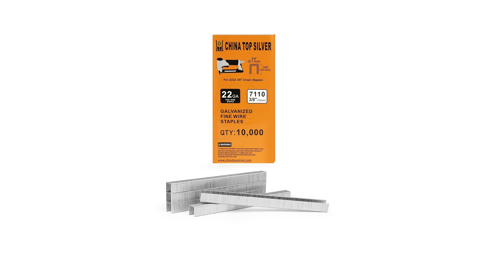 Amazon.com: China-top Silver 22 Gauge 71 Series 3/8-inch
