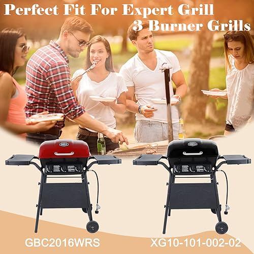 Miniatura 2 de Adviace Piezas de repuesto para parrilla de gas Expert Grill XG10-101-002-02 de 3 quemadores, placas de calor de acero porcelánico para parrilla de
