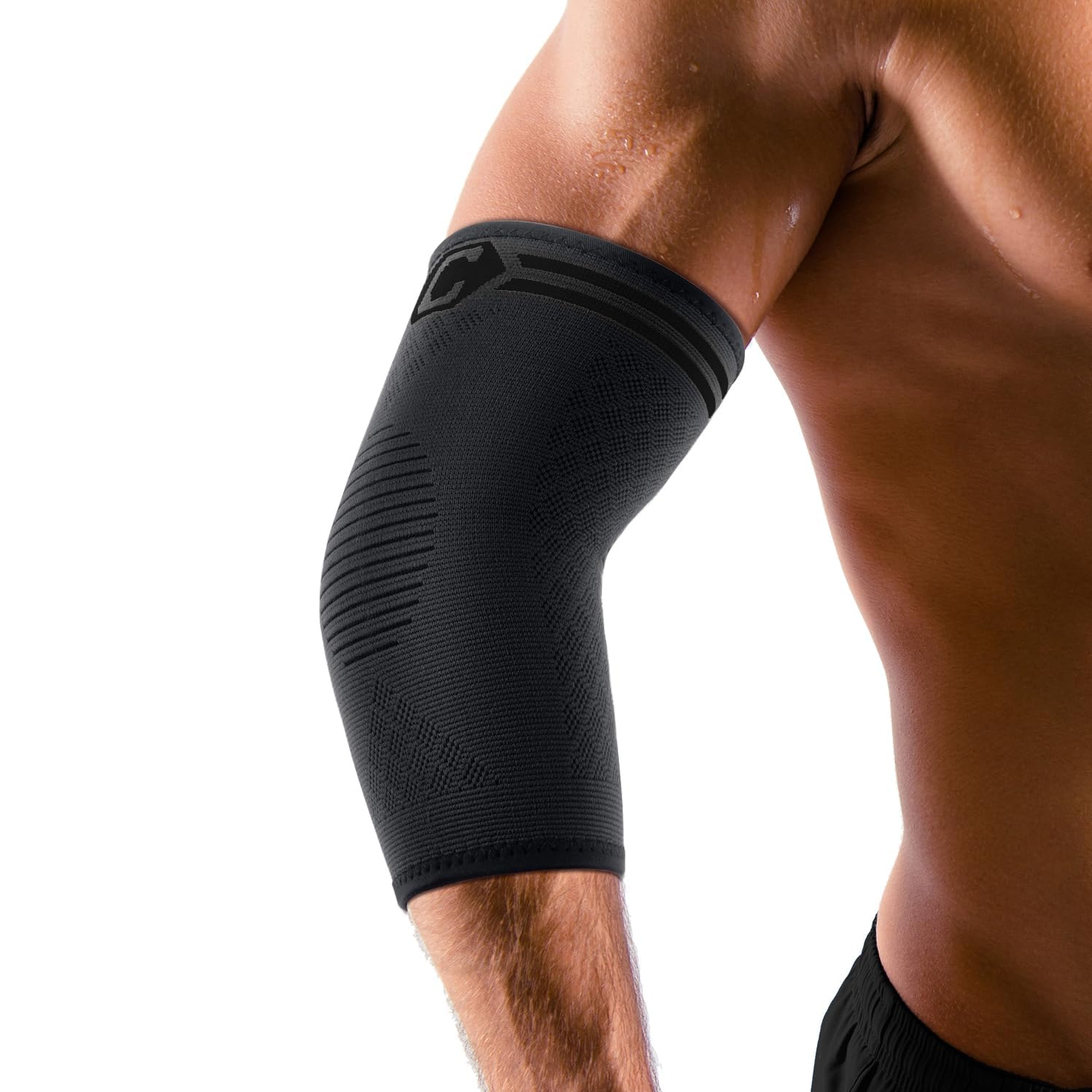 CAMBIVO Ellenbogenbandage x2, Tennisarm Bandage für Damen Herren, Kompression Bandage Ellenbogen geeignet Arthritis, Sehnenentzündung, Ellenbogenschoner für Sport, Golferarm und Tennisarm Armbandage