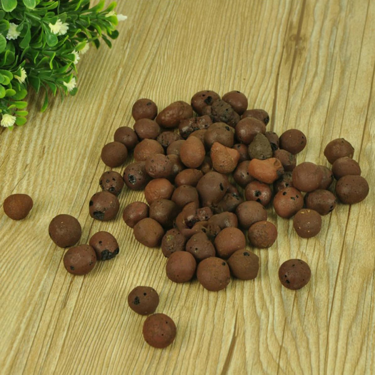 TOYANDONA Piedras de Ceramsita para Jardinería 1kg Función de Drenaje y Retención de Agua, Material de Arcilla y Esquisto para Macetas de Flores y Cultivo sin Suelo