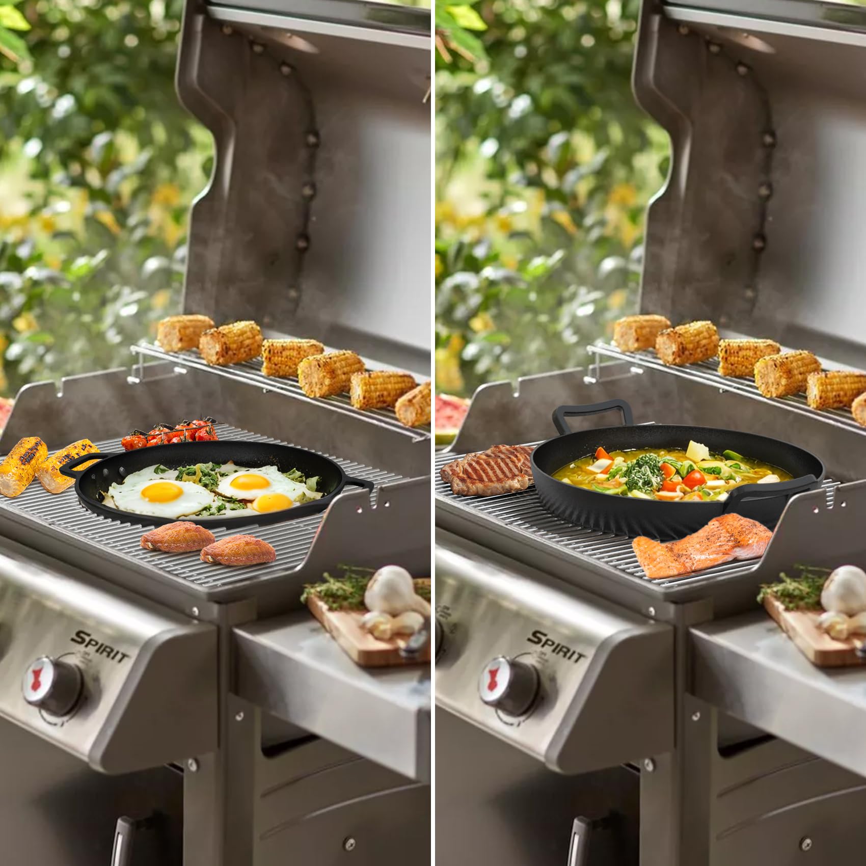 onlyfire Ruszty do grilla ze stali nierdzewnej do Weber Gourmet BBQ System Spirit 300 Series