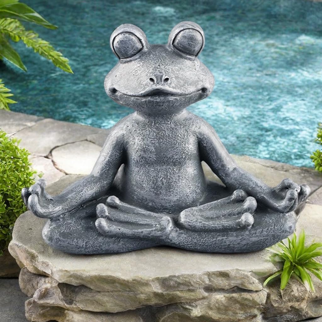 Amazon.com : Pujipu Meditating Frog Statue Buddha, Zen Frog, Zen
