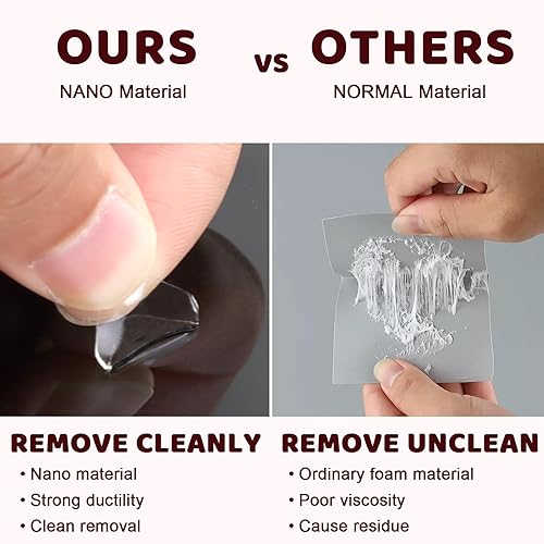 Miniatura 4 de 315 piezas de nano puntos adhesivos de doble cara de 0.5 pulgadas, nano cinta fina precortada con caja dispensadora de acrílico, masilla adhesiva