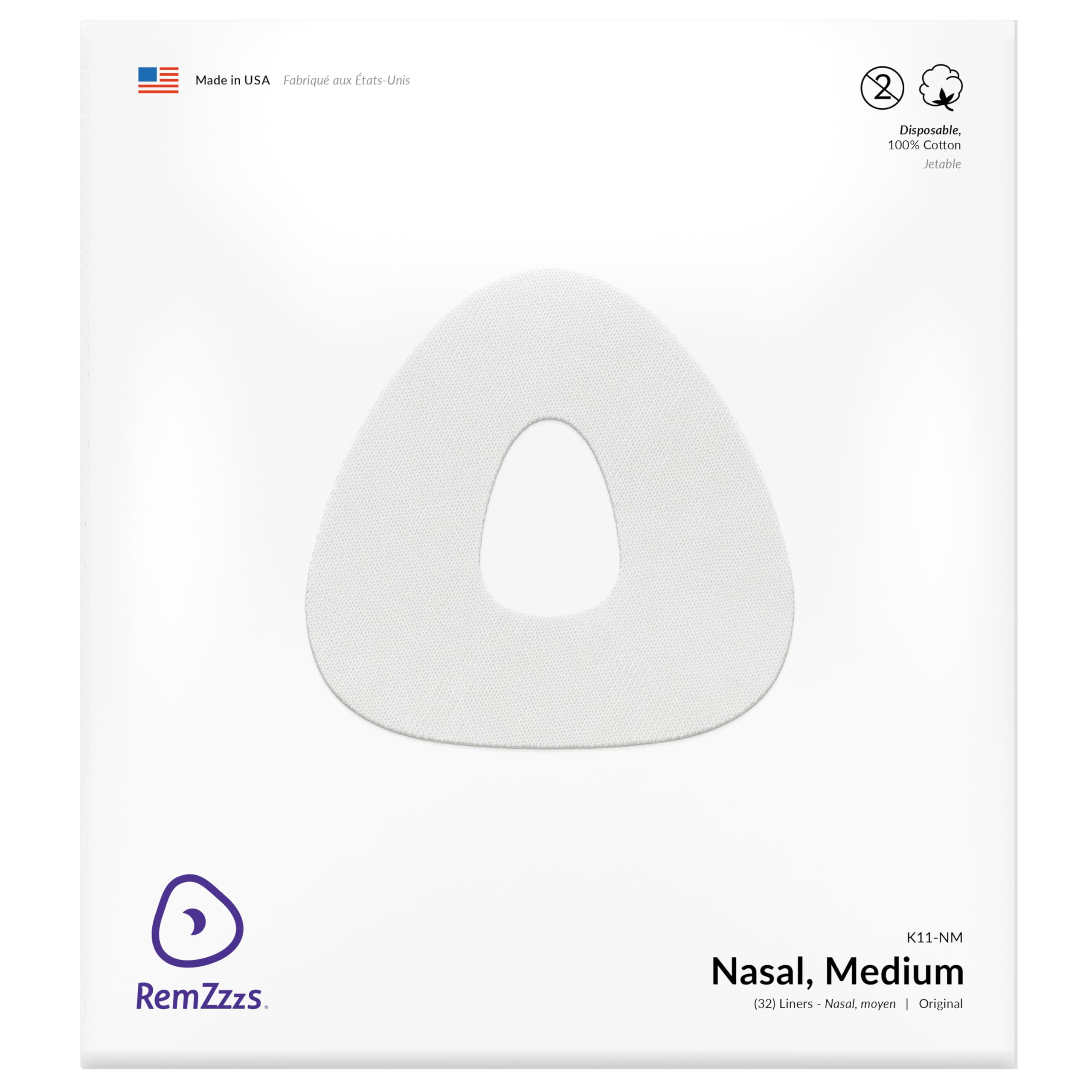 RemZzzs Nasal Cpap Mask Liners (K11-NM) - Reduce Noisy Air Leaks and Painful Blisters - Cpap Supplies and Accessories - Compatible with Resmed and Fisher Paykel