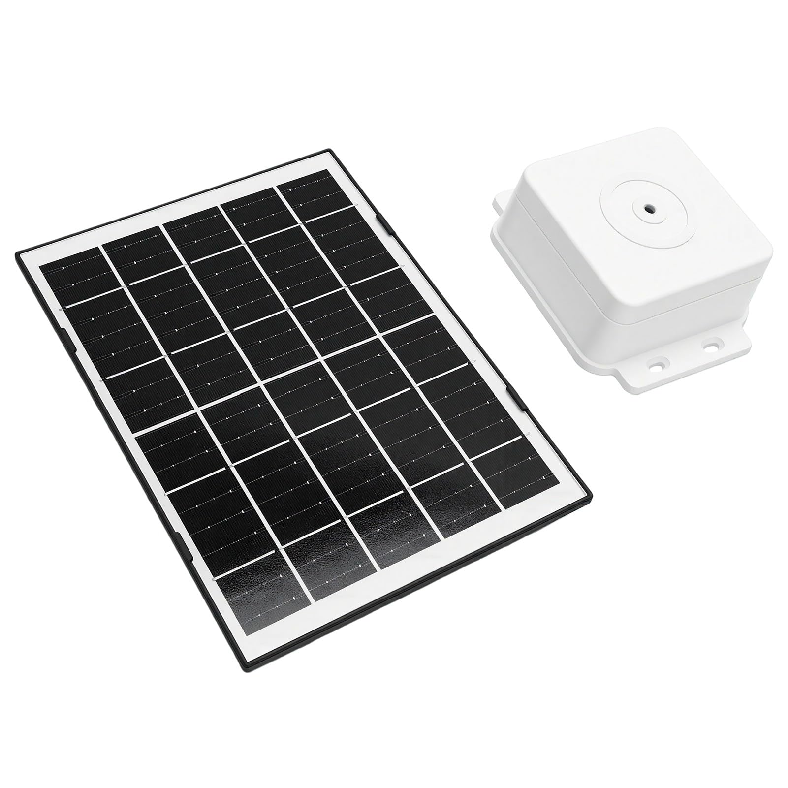 Diyeeni Pannello Solare 4W, 5V Tipo C, Supporto Regolabile 360° per