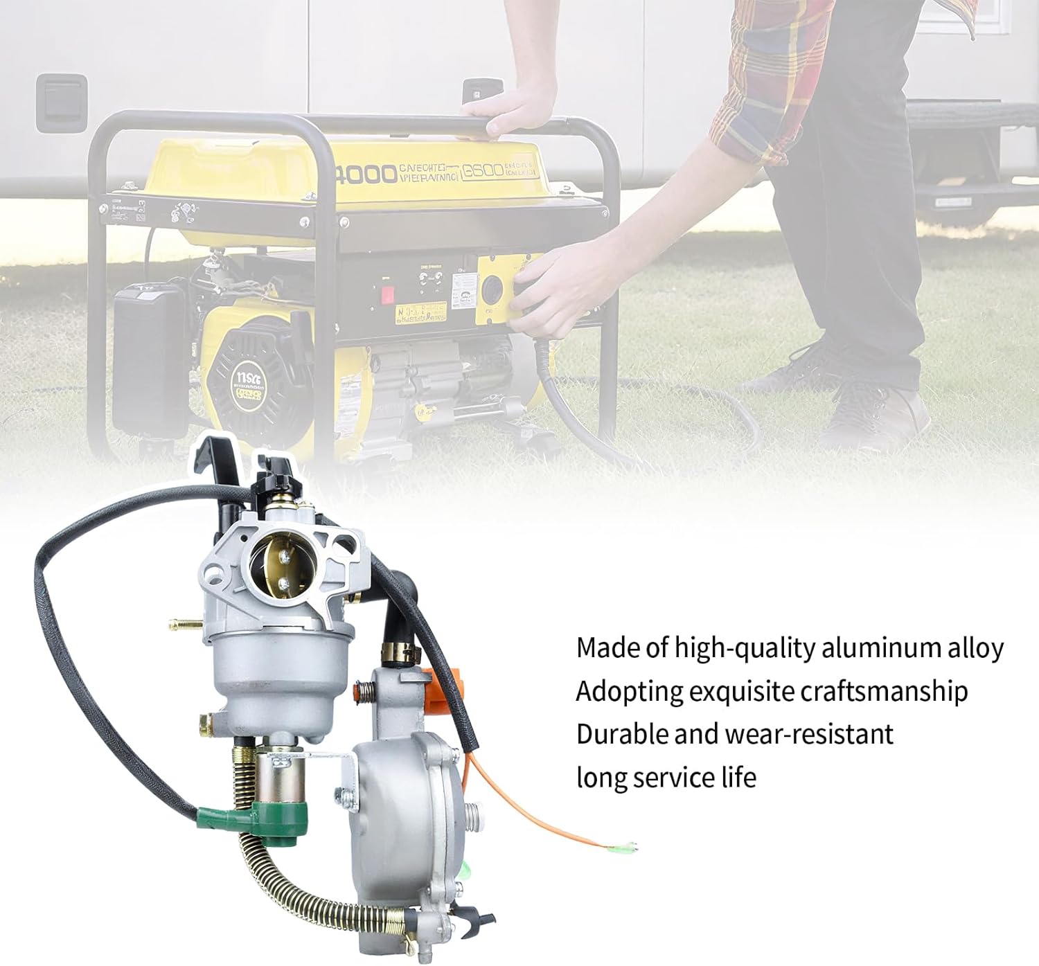 GX390 LPG/NG Generator Carburetor Dual Fuel Conversion Kit for Predator 188F 190F 8500 8750 7000 9000 Generator Replace for Honda GX270 GX340 389cc 420cc Engine