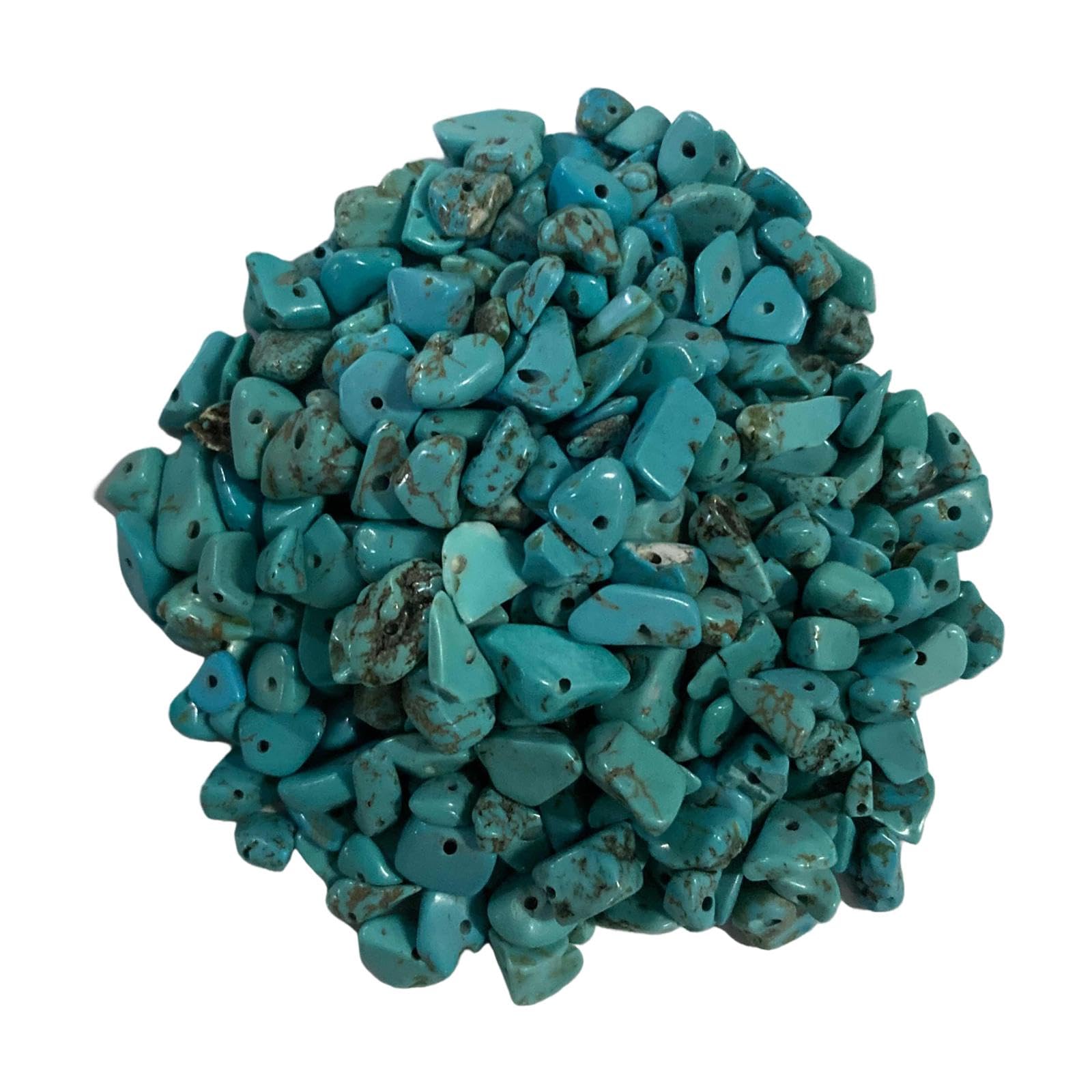 SNAPPSY 80cm Natural Spacer Chip Howlite Turquoise Beads Strand Gemstone Jewelry DIY