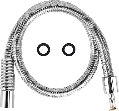 TBER Kit de repuesto de manguera de rociador de preenjuague comercial para grifo de preenjuague con extremos hembra de 7/8 "-20 ONU, manguera de