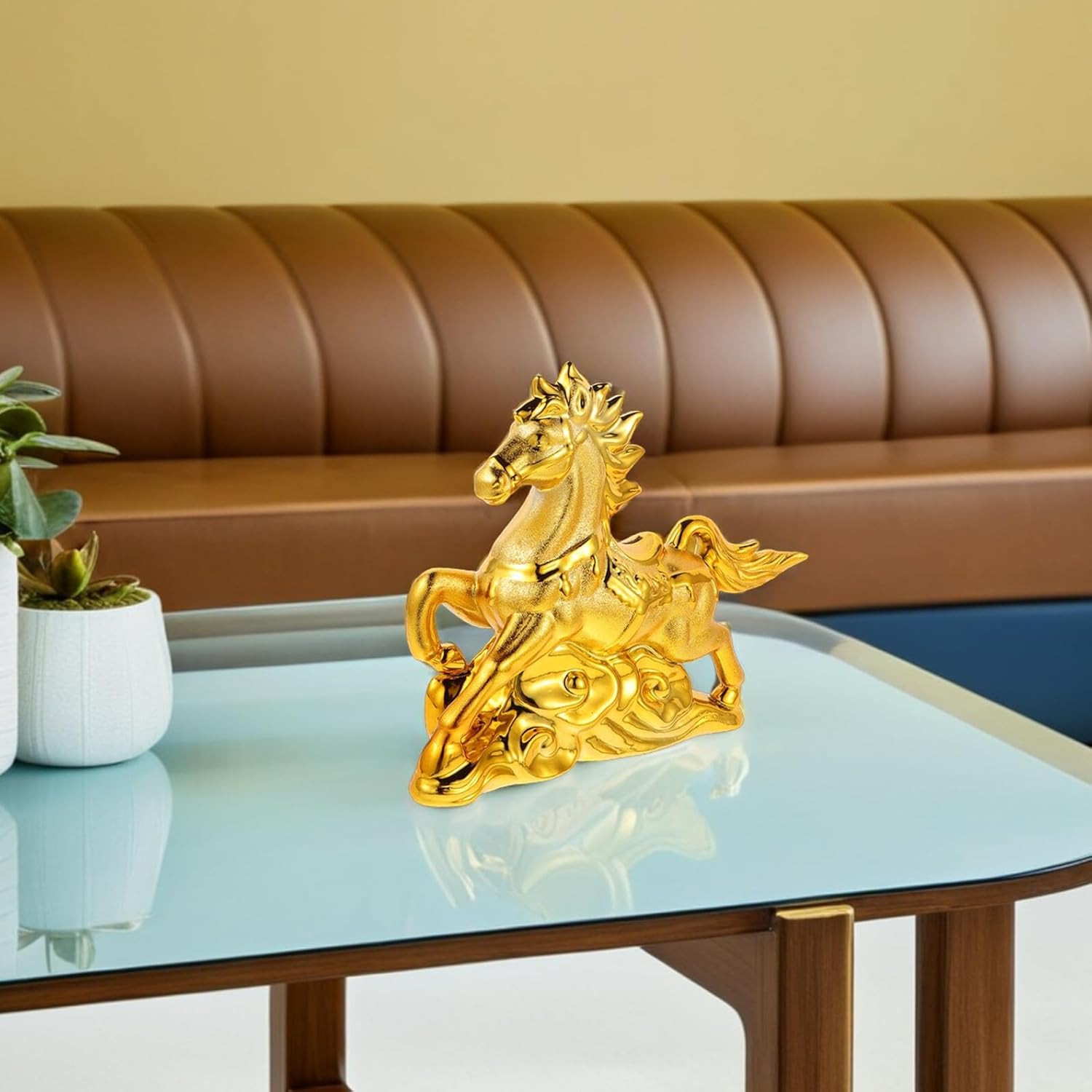 TOYANDONA Ceramic Horse Money Bank 2026 Zodiac Piggy Bank for Home Decor Wealth Success Horse Figurine