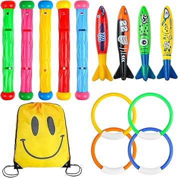 Jeu De Plongée - 4 Anneaux | Club Piscine Super Fitness