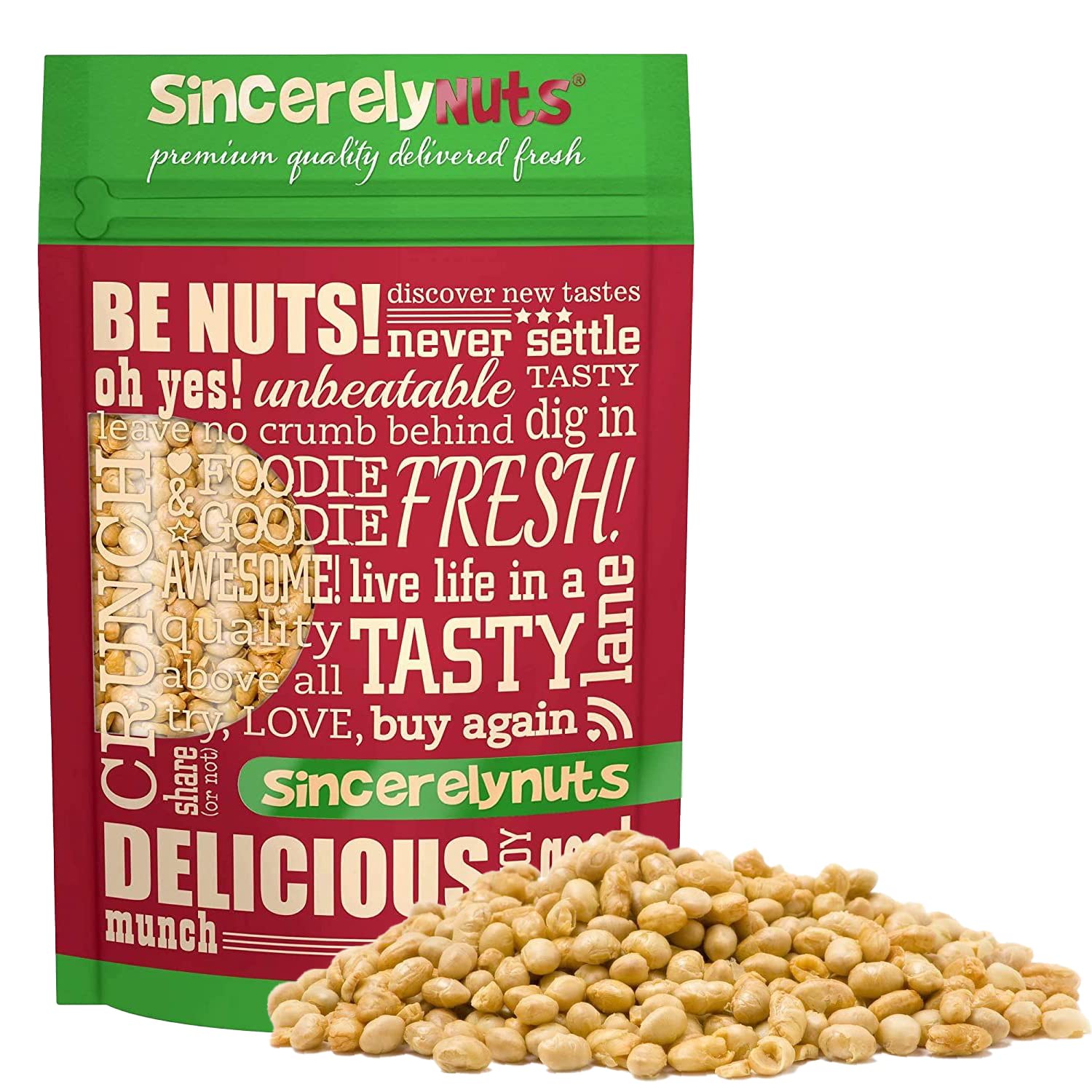 Sincerely Nuts Roasted Soybeans Unsalted (2 LB) Gluten-Free - Vegan & Kosher-Powerful Vegetarian Protein Source